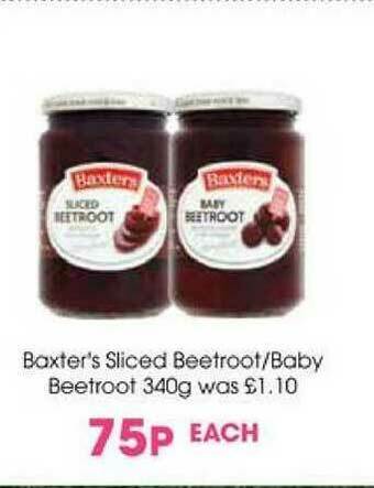Centra Baxter's Sliced Beetroot Baby Beetroot offer