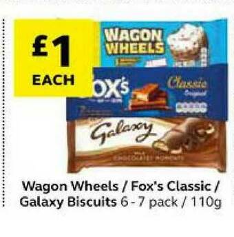 SuperValu Wagon Wheels Fox's Classic Galaxy Biscuits offer