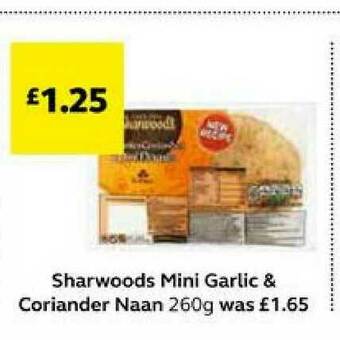 Sharwoods Mini Garlic & Coriander Naan