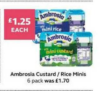 SuperValu Ambrosia Custard Rice Minis offer