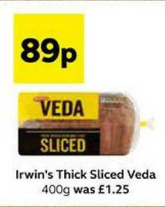 SuperValu Irwin's Thick Sliced Veda offer