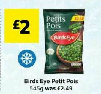 SuperValu Birds Eye Petit Pois offer