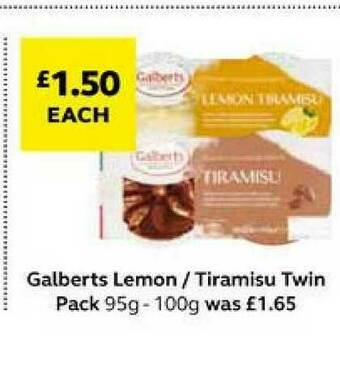 SuperValu Galberts Lemon Tiramisu Twin offer