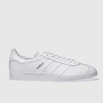 Schuh Adidas white gazelle trainers, size: 7 offer