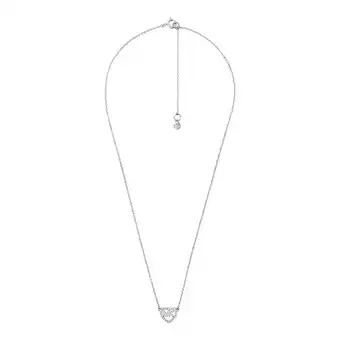 Watch Shop Michael kors jewellery ladies michael kors sterling silver logo heart necklace offer