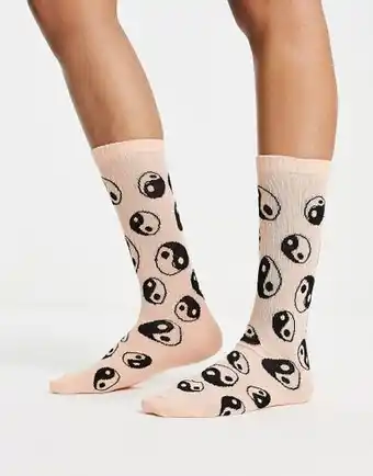 ASOS Asos design socks with yin and yang print in multi offer