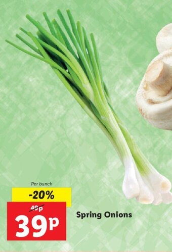 Lidl Spring Onions offer