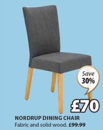 JYSK Nordrup dining chair offer