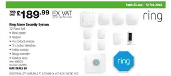 Costco Ring alarm security system offer