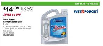 Costco Wet & forget shower cleaner spray offer