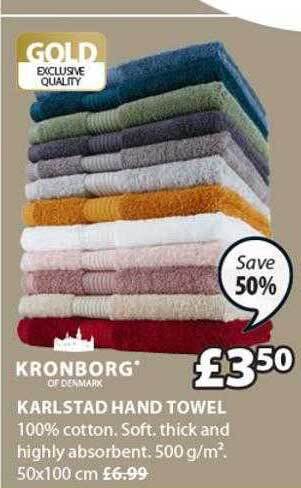 JYSK Kronborg karlstad hand towel offer