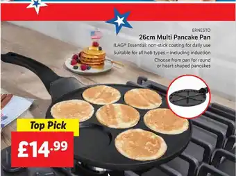 Lidl Ernesto 26 cm multi pancake pan offer