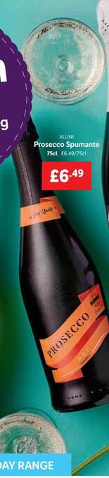 Lidl Prosecco spumante offer