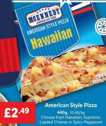 Lidl Mcennedy american style pizza offer
