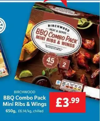 Lidl Birchwood bbq combo pack mini ribs & wings offer