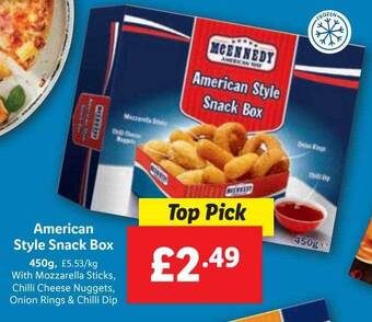 Lidl Mcennedy american style snack box offer