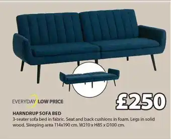 JYSK Harndrup sofa bed offer