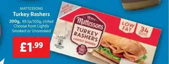 Lidl Mattessons turkey rashers offer