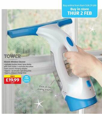 Aldi Electric window cleaner offer