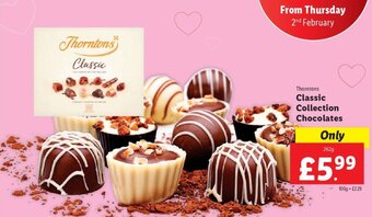 Lidl Thorntons Classic Collection Chocolates 262g offer