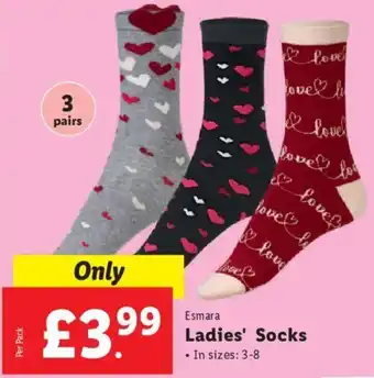 Lidl Esmara Ladies' Socks offer