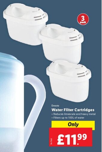 Lidl Ernesto Water Filter Cartridges offer