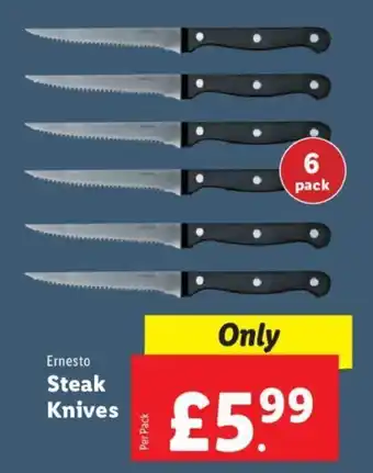 Lidl Ernesto Steak Knives offer