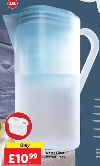Lidl Ernesto Water Filter Starter Pack offer