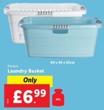 Lidl Aquapur Laundry Basket offer