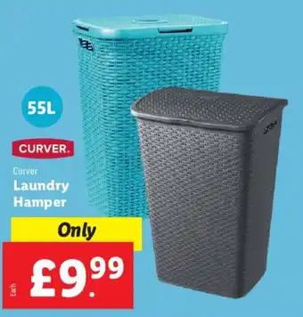 Lidl Curver Laundry Hamper 55L offer