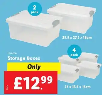 Lidl Livarno Storage Boxes offer