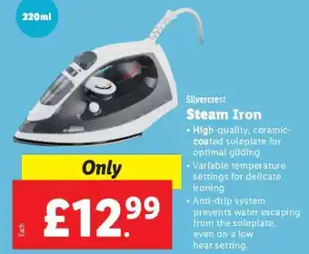 Lidl Silvercrest Steam Iron offer