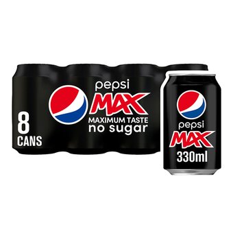 Tesco Pepsi max 8x330ml offer