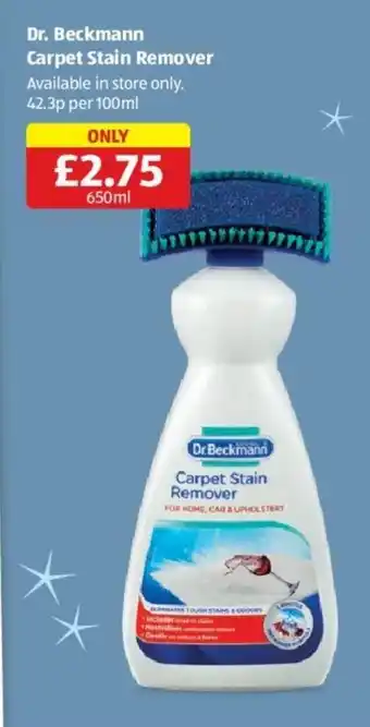 Aldi Dr. Beckmann Carpet Stain Remover 650 ml offer
