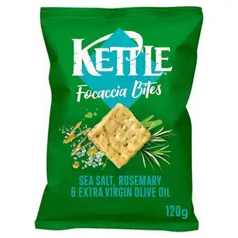 Tesco Kettle focaccia bites rosemary & olive oil 120g offer