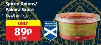 Aldi Spiced Onions / Pakora Sauce 200g offer