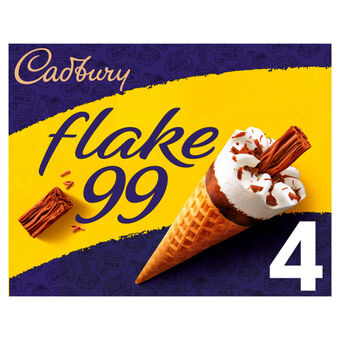 Asda Cadbury 4 flake ice cream cones offer