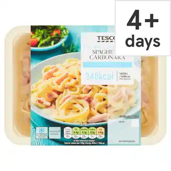 Tesco Tesco calorie controlled spaghetti carbonara 380g offer