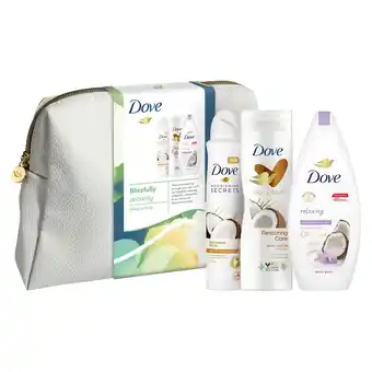 Tesco Dove blissfully relaxing beauty bag gift set offer