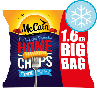 Tesco Mccain home chips crinkle cut 1.6kg offer