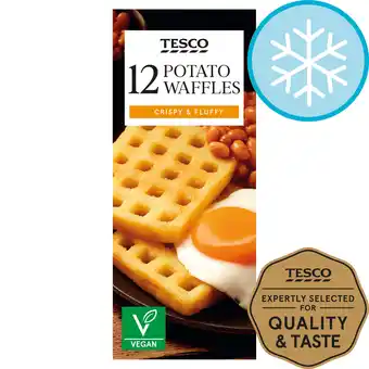Tesco Tesco 12 potato waffles 680g offer