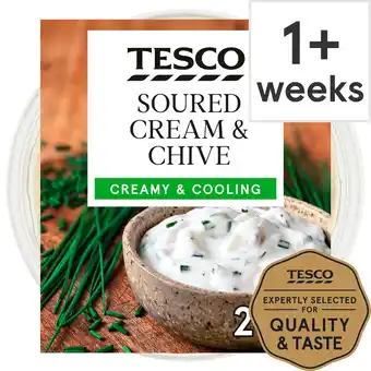 Tesco Tesco sour cream & chive dip 200g offer