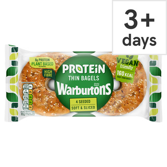 Tesco Warburton 4 protein thin bagels offer