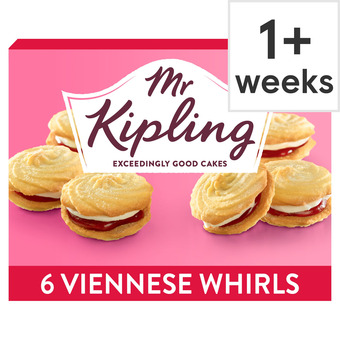 Tesco Mr kipling viennese whirls 6 pack offer