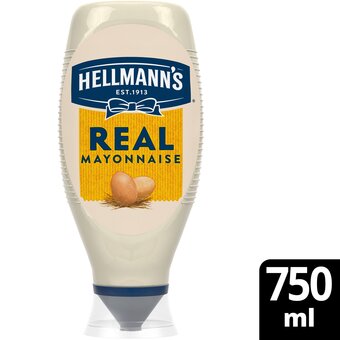 Tesco Hellmann's real squeezy mayonnaise 750ml offer