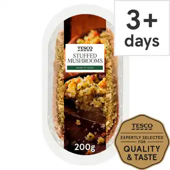 Tesco Tesco cheese and garlic stuffed mushrooms 200g offer