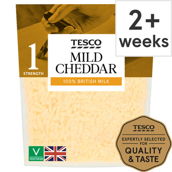 Tesco Tesco british mild grated cheddar 250g offer