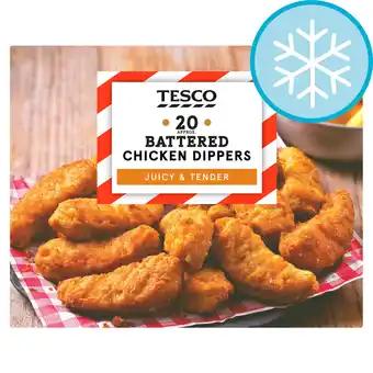 Tesco Tesco 20 battered chicken breast dippers 450g offer