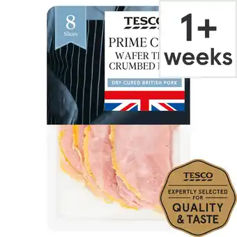 Tesco Tesco british pork wafer thin crumbed ham 125g offer