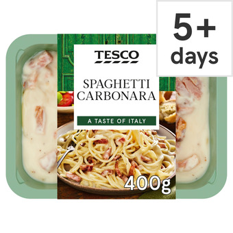 Tesco Tesco spaghetti carbonara 400g offer